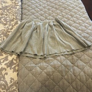 Little girls CrewCuts Size 8 Gray pleated skirt